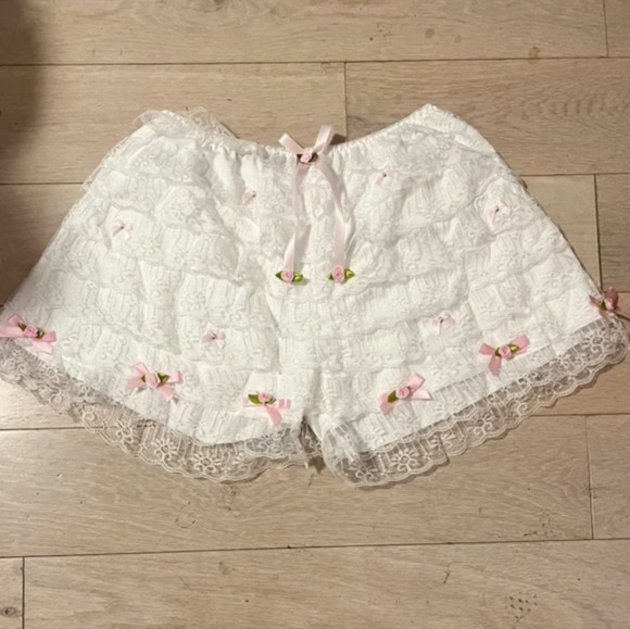 White Bloomer Shorts